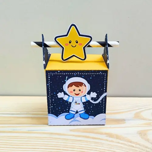 Caixa Canudo Astronauta