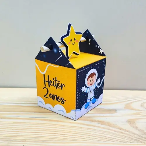 Caixa Canudo Astronauta