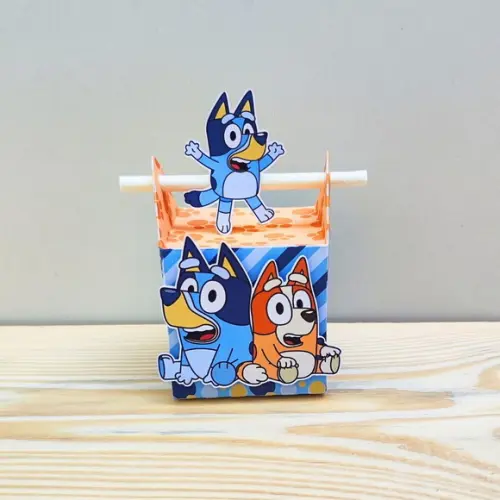 Caixa Canudo Bluey