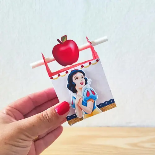 Caixa Canudo Branca de Neve