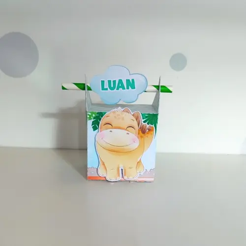 Caixa Canudo Dinossauro Baby