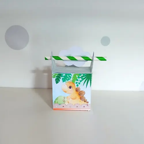 Caixa Canudo Dinossauro Baby