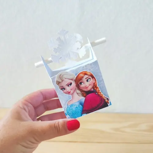 Caixa Canudo Frozen
