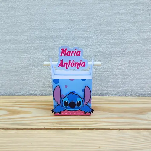 Caixa Canudo Lilo e Stitch