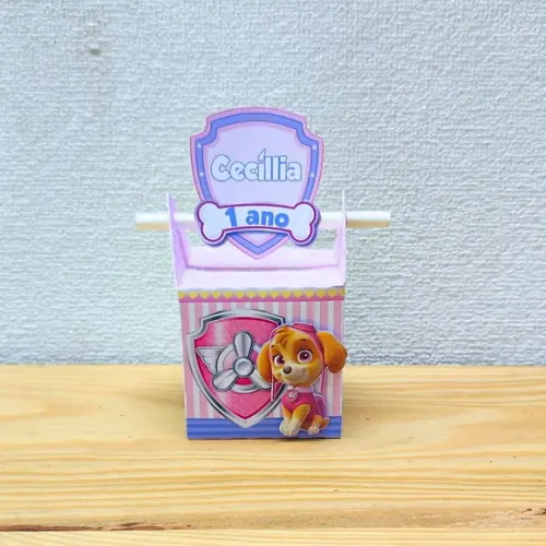 Caixa Canudo Skye - Patrulha Canina