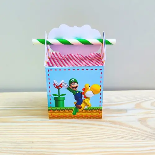 Caixa Canudo Super Mario