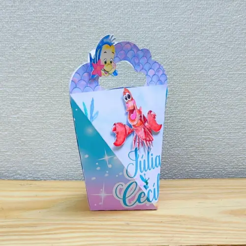 Caixa Coração a Pequena Sereia - Ariel