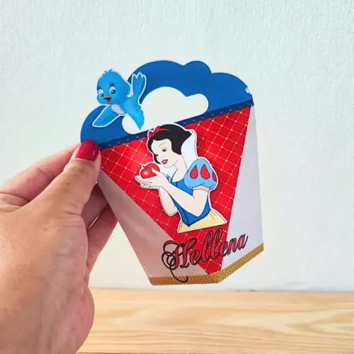 Caixa Coração Branca de Neve