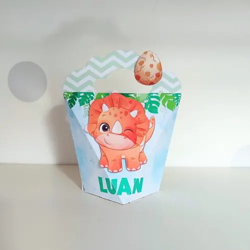 Caixa Coração Dinossauro Baby