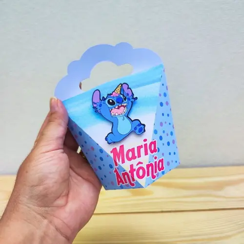 Caixa Coração Lilo e Stitch