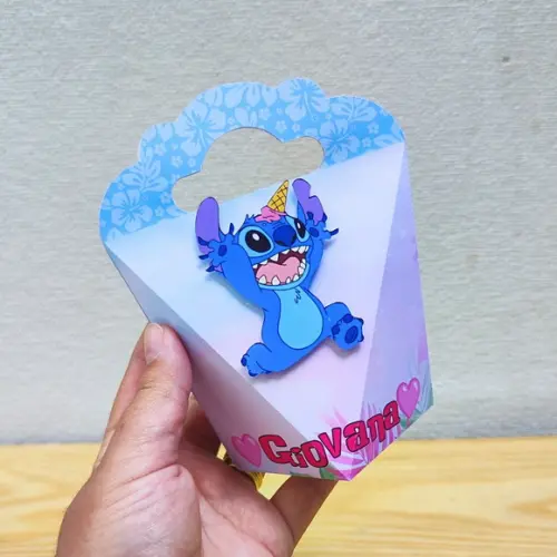 Caixa Coração Stitch
