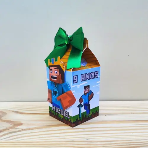 Caixa Milk Minecraft