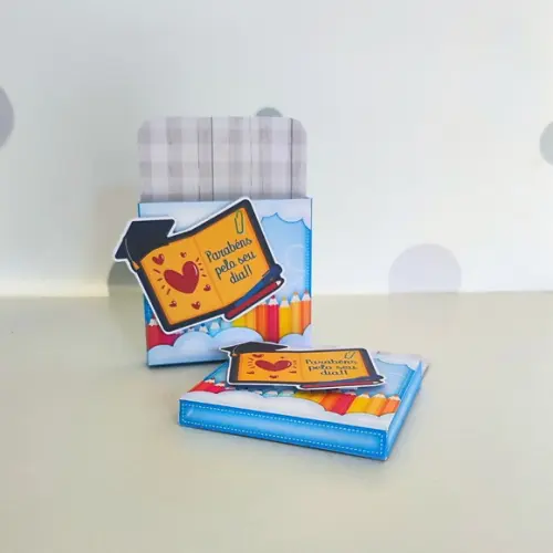 Caixa para Chocolate Kitkat Dia do Professor