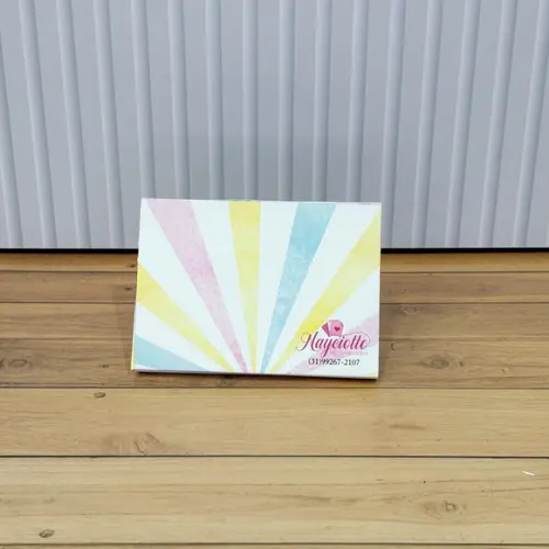 Caixa Personalizada Circo Rosa Aquarela para Kitkat