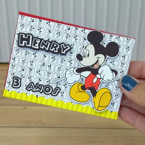 Caixa Personalizada Mickey para Kitkat