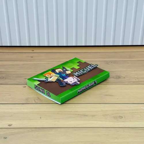 Caixa Personalizada Minecraft para Kitkat