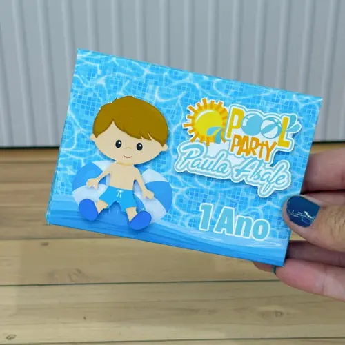 Caixa Personalizada Pool Party para Kitkat