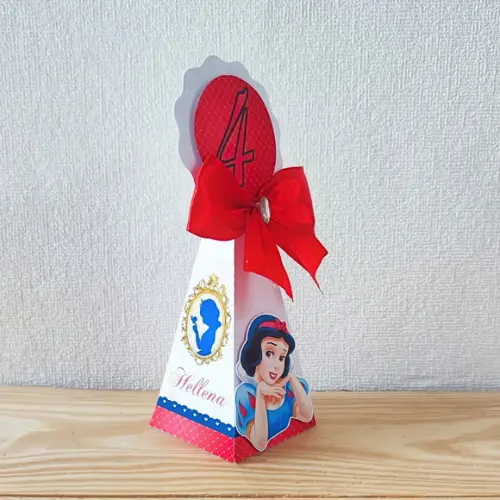Caixa Pirâmide Branca de Neve