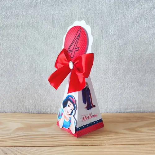 Caixa Pirâmide Branca de Neve