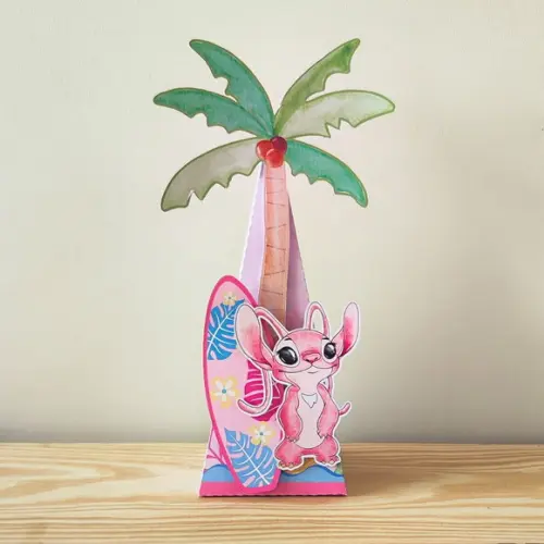 Caixa Pirâmide Lilo e Stitch