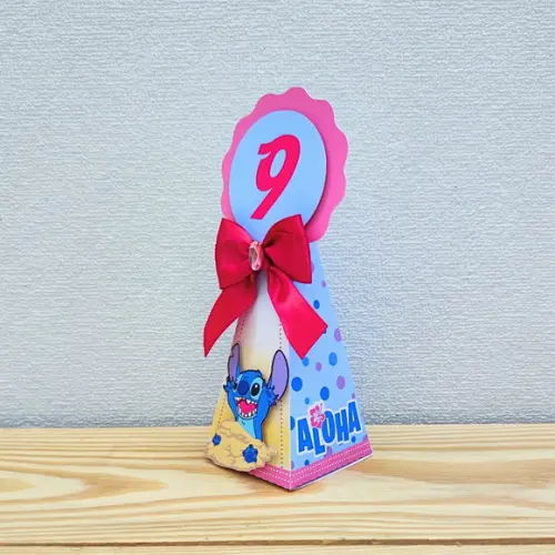 Caixa Pirâmide Lilo e Stitch