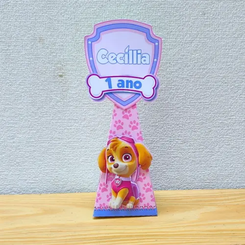 Caixa Pirâmide Skye - Patrulha Canina