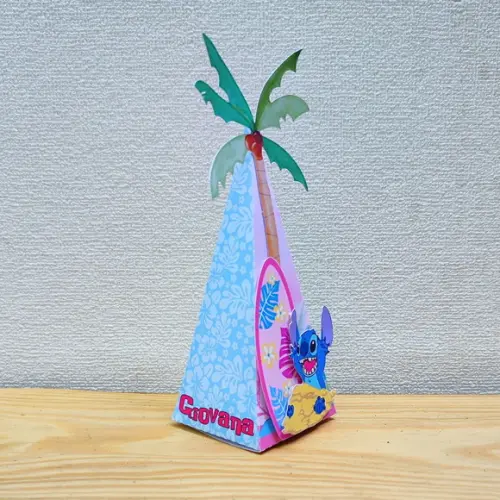 Caixa Pirâmide Stitch