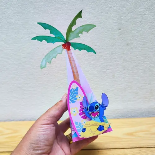 Caixa Pirâmide Stitch