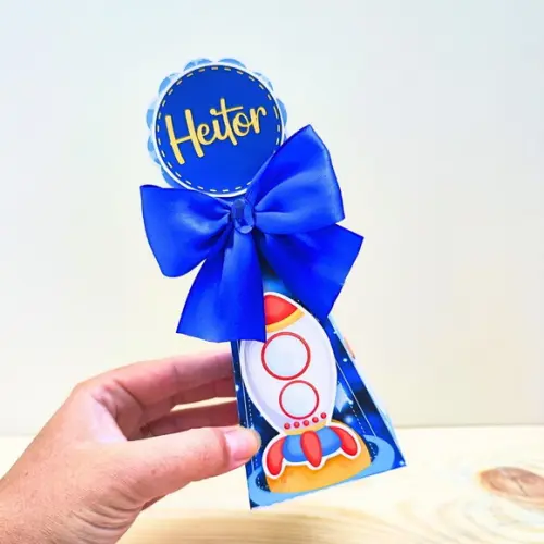 Kit 40 Caixas Personalizadas Astronauta