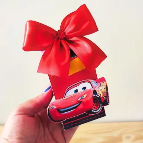 Kit 40 Caixas Personalizadas Carros Disney
