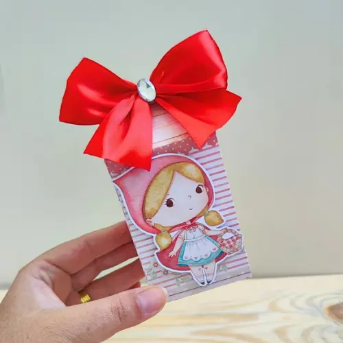 Kit 40 Caixas Personalizadas Chapeuzinho Vermelho