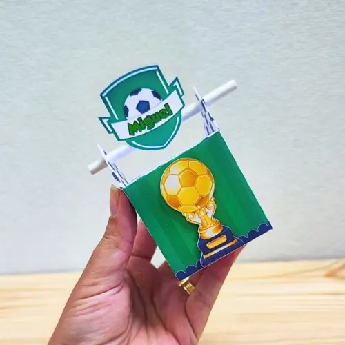 Kit 40 Caixas Personalizadas Futebol