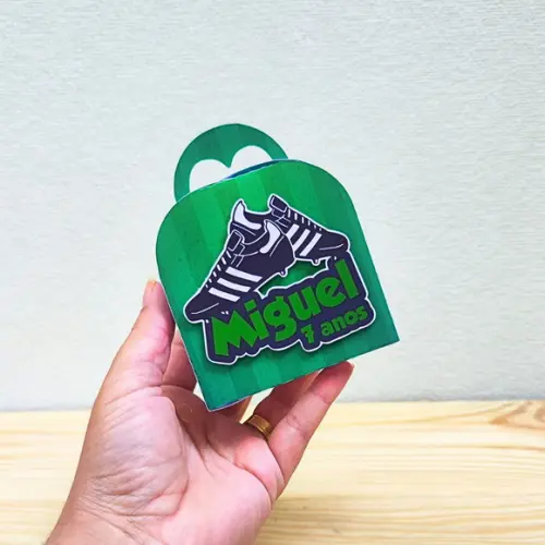 Kit 40 Caixas Personalizadas Futebol