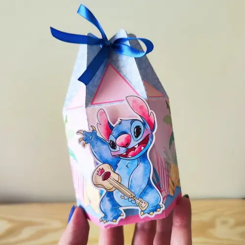 Kit 40 Caixas Personalizadas Lilo e Stitch