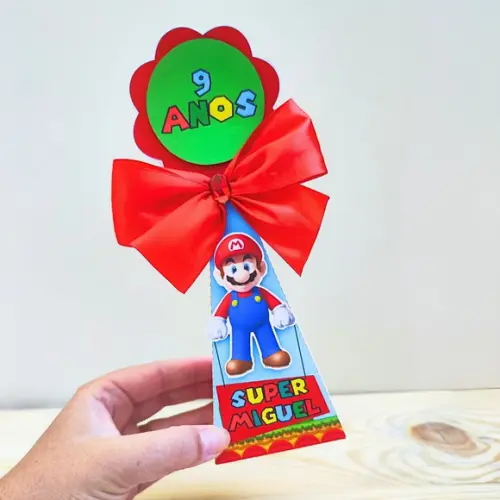 Kit 40 Caixas Personalizadas Super Mario