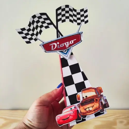 Kit 50 Caixas Personalizadas Carros Disney