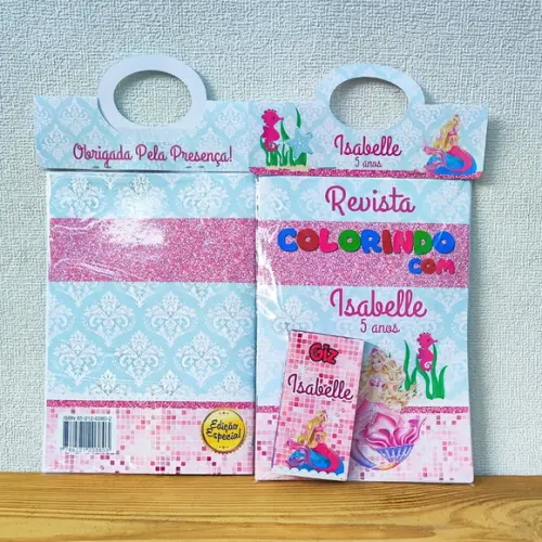 Kit de Colorir para Lembrancinha Barbie Sereia
