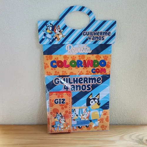 Kit de Colorir para Lembrancinha Bluey