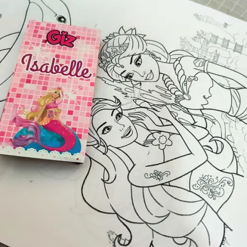 Kit de Colorir para Lembrancinha Barbie Sereia