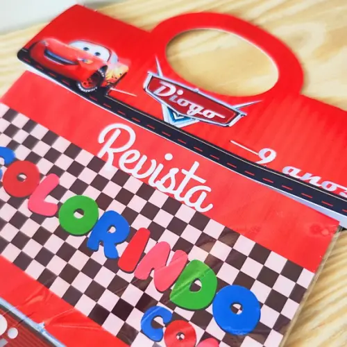 Kit de Colorir para Lembrancinha Carros Disney