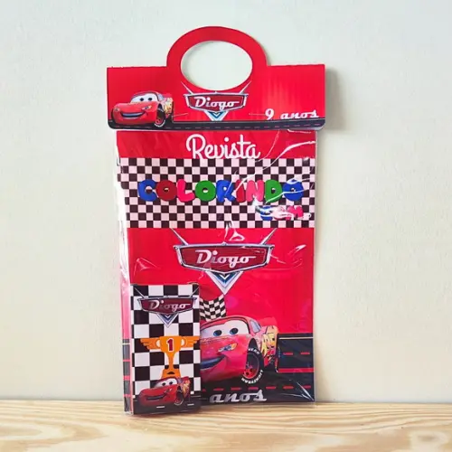 Kit de Colorir para Lembrancinha Carros Disney