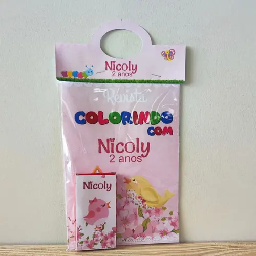 Kit de Colorir para Lembrancinha Jardim Encantado