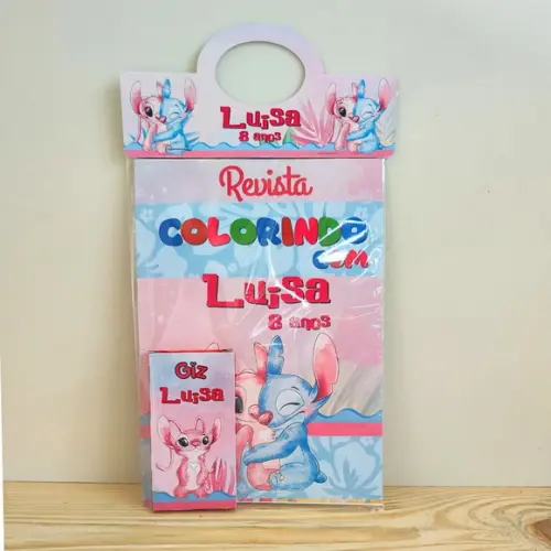 Kit de Colorir para Lembrancinha Lilo e Stitch