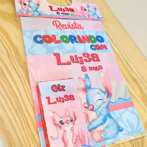 Kit de Colorir para Lembrancinha Lilo e Stitch