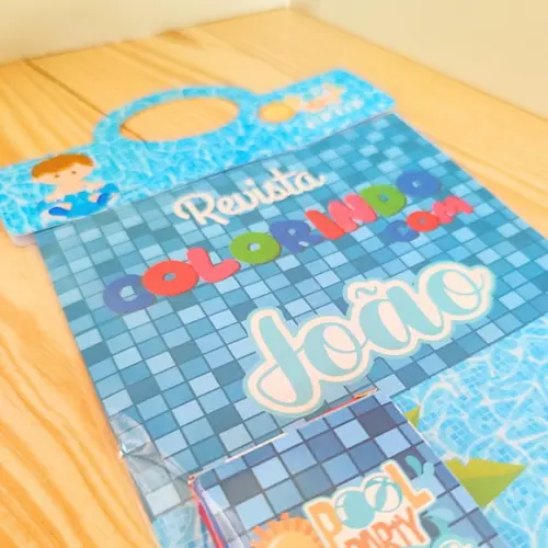 Kit de Colorir para Lembrancinha Pool Party