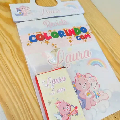 Kit de Colorir para Lembrancinha Ursinhos Carinhosos