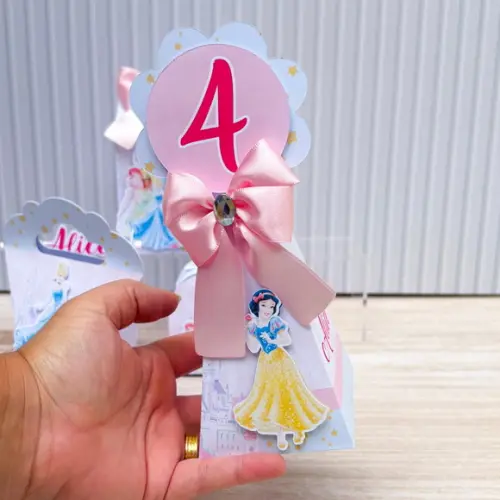 Kit Festa 15 Caixas Personalizada as Princesas Disney