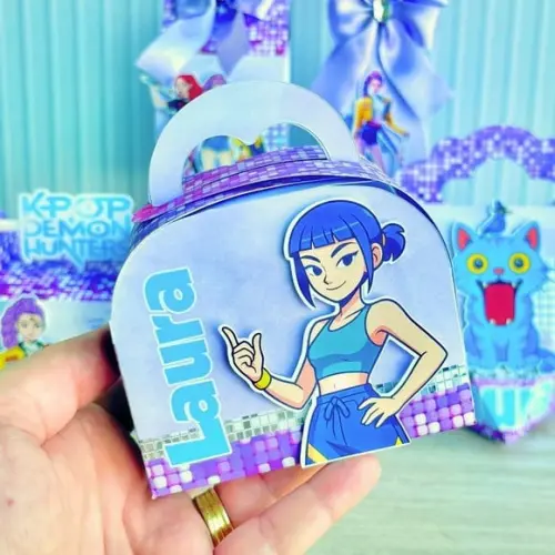 Kit Festa 15 Caixas Personalizada Guerreiras Kpop