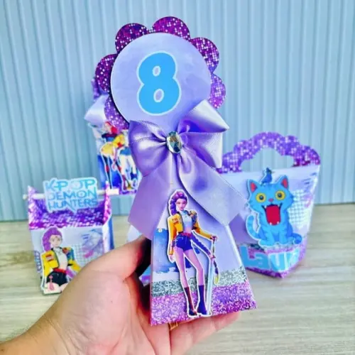 Kit Festa 15 Caixas Personalizada Guerreiras Kpop