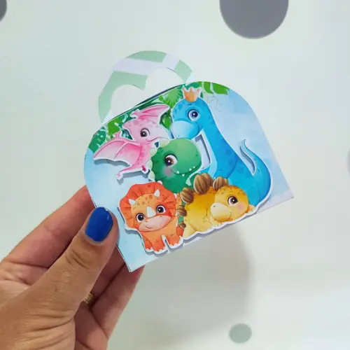 Kit Festa 15 Caixas Personalizadas Dinossauro Baby